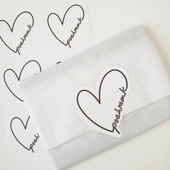 LoveBarbara Handbags - LB012 STICKERS Custom Poshmark Stickers Personalized Shipping Supplies